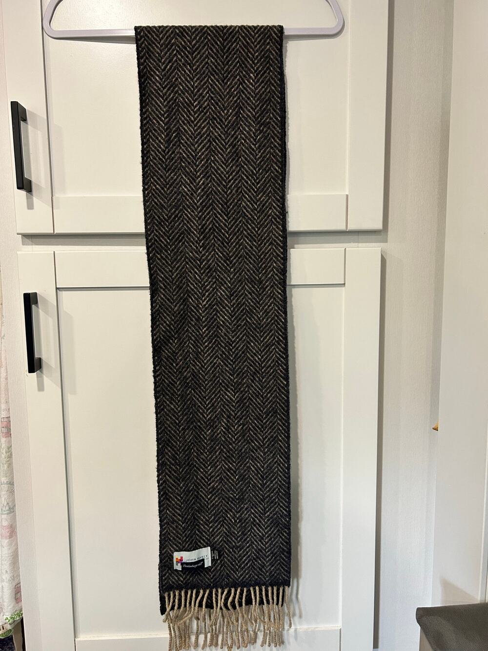 John Hanly Rothenburg Scarf Mens 70 x 8.5 Ireland Old Money Casual Frat Academia